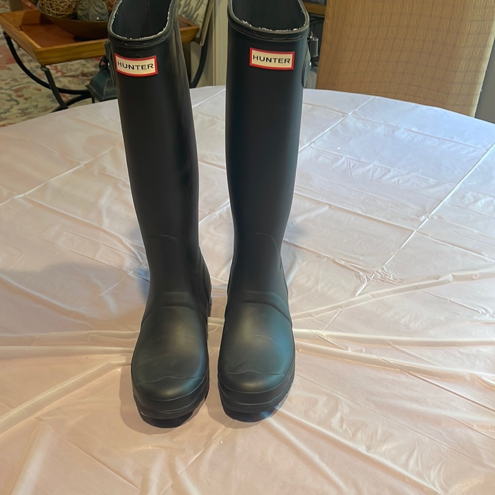 Hunter tall rain boots- Black